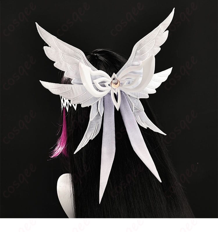 コロンビーナ ヘッドアクセサリー背面ディテール。留め具構造とレイヤー装飾の重なりを確認できる画像