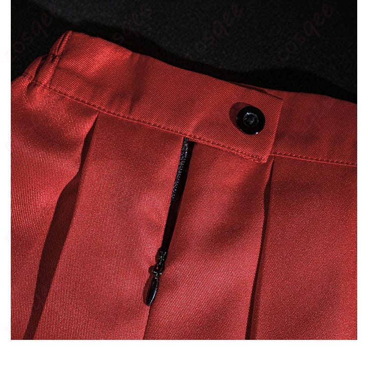 アズールレーン 大鳳 バニー衣装のスカート、ボタン、ファスナーの近接。着脱構造の確認用。