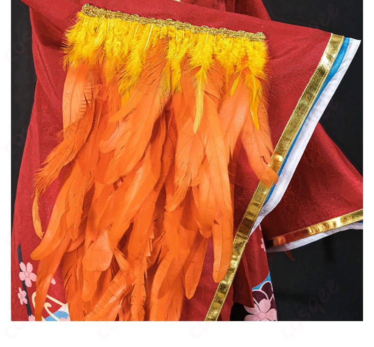 アズールレーン 大鳳 バニー衣装の袖口羽毛装飾。ふんわりしたボリュームと色味の表情。