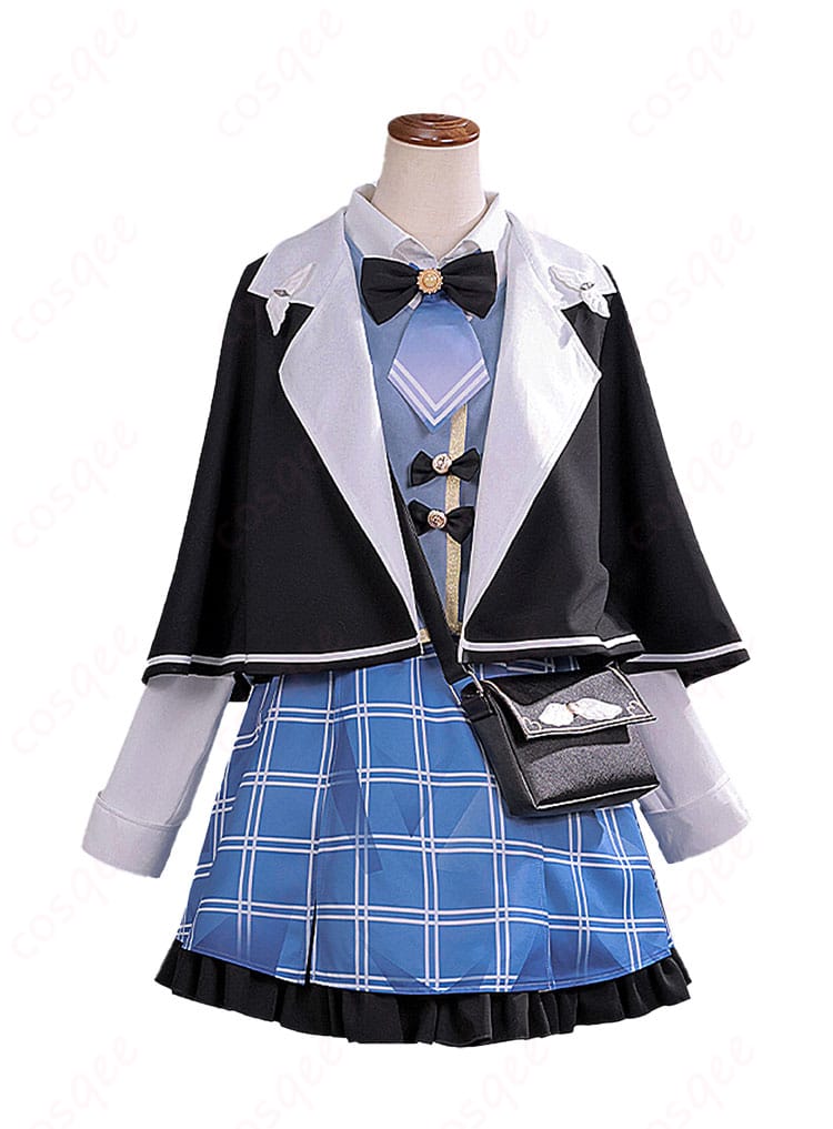 橘シェリー 初期衣装の正面。コート、ベスト、リボン、襟飾りの配置とバランス、フロントのデザインを確認できる画像。