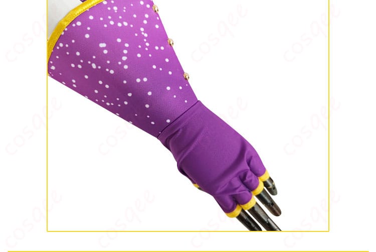 ラブライブ！SIF 東條希 コスプレ衣装の手袋・小物アップ。魔法少女らしい華やかさを引き立てるデザインをクローズアップ。