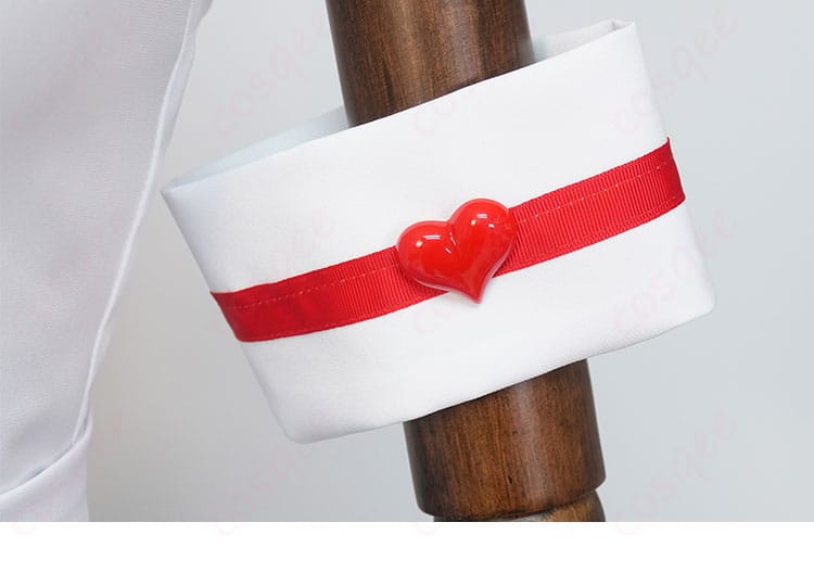 初音ミク 愛属性(ピノキオピー風)衣装の胸元装飾ディテール。ラインと模様でMVイメージを表現。