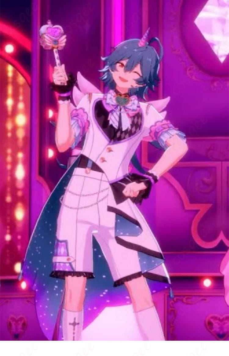 宝丈萊香（ライカ）『ユニコーンの無邪気』コスプレ衣装 正面全身｜高発色配色と装飾を忠実再現した高品質設計｜COSQEE