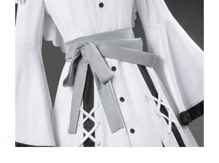 氷上メルル 衣装の帯・腰封ディテール。色彩のコントラストと質感のバランス、留め位置が分かる。