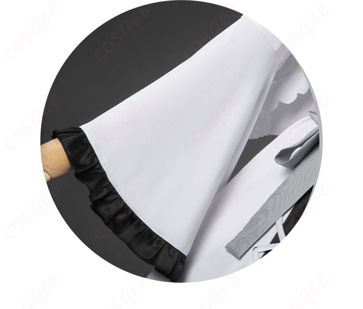 氷上メルル 袖口の装飾詳細。可動に追従する柔らかな仕上がりで、手元ショットに映える意匠。