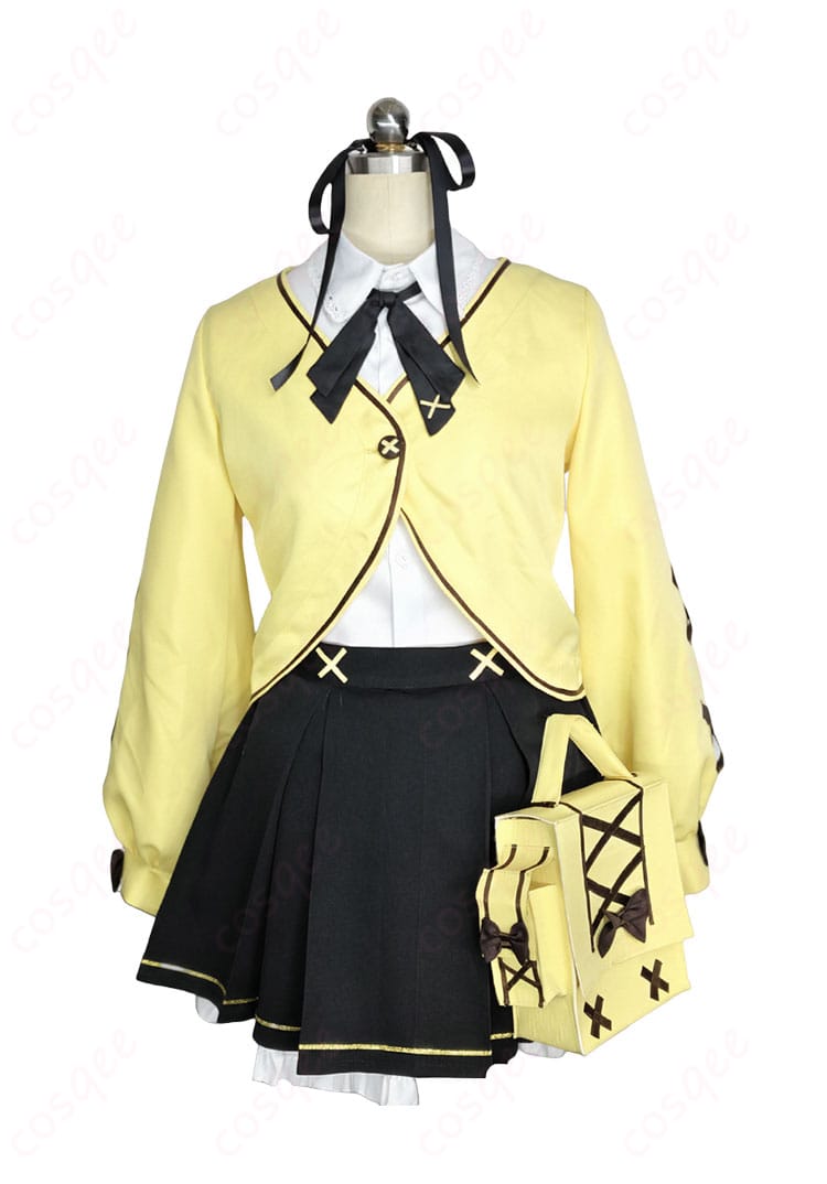 ブルーアーカイブ 衣斐レナ 衣装 正面｜ロングコート・シャツ・黒／白スカートの高再現シルエット