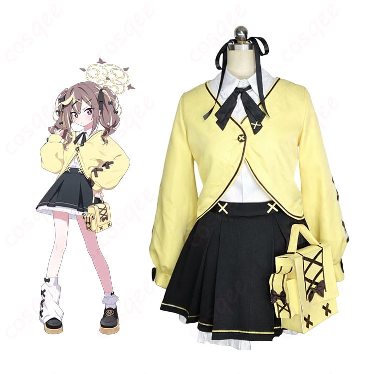 COSQEE ブルーアーカイブ 衣斐レナ コスプレ衣装｜全身コーデと衣装一式の着用イメージ
