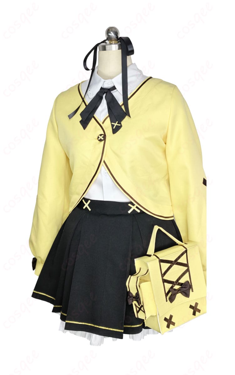 ブルアカ 衣斐レナ 衣装 右側面｜肩から裾の直線ラインとレッグカバーのフィット感