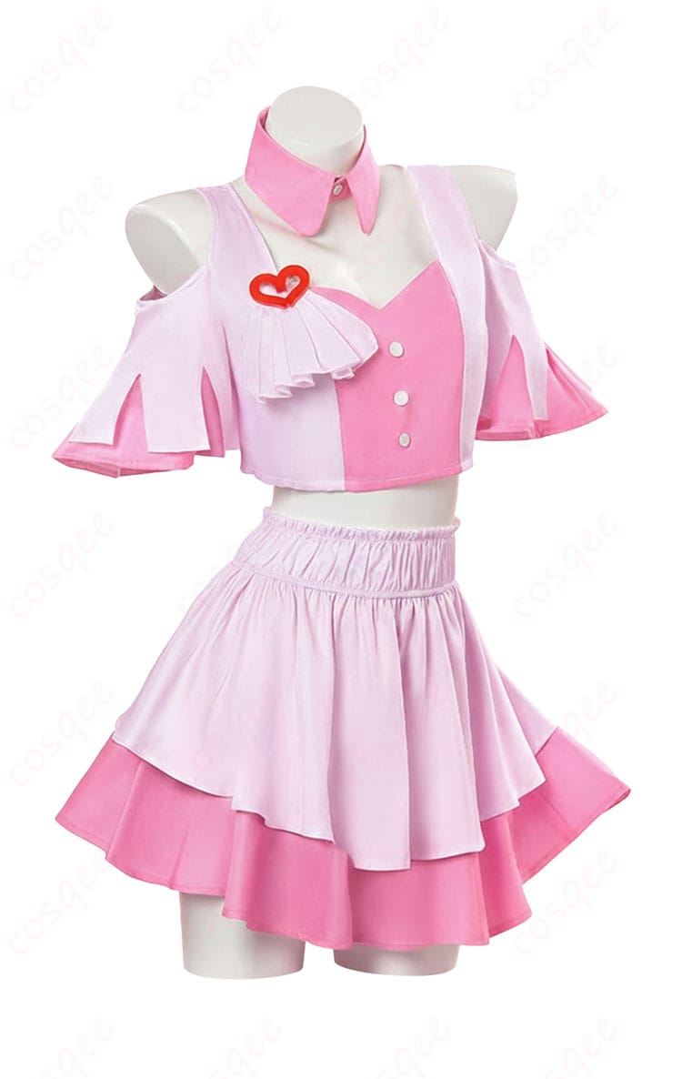 ウマ娘 スティルインラブ コスプレ衣装の側面シルエット。ラインや装飾の奥行きが確認できる横向き画像