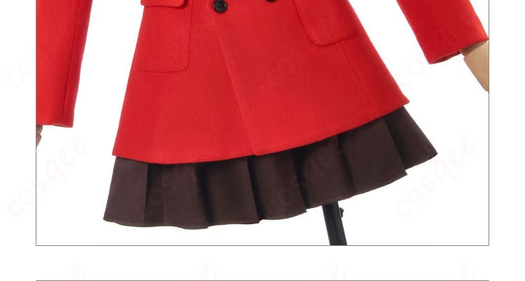 スカート裾のディテール。ヘムの折り返しとステッチラインが分かる画像