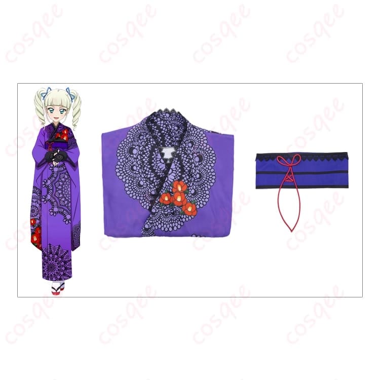 アイカツ！藤堂ユリカ 和の心・ダーク 浴衣コスプレ｜クール和ゴシックの高再現で撮影・イベントに最適 - 5枚目の画像