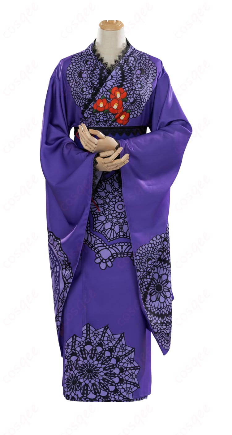 和の心・ダーク 浴衣の衣襟装飾ディテール（衿合わせと意匠）