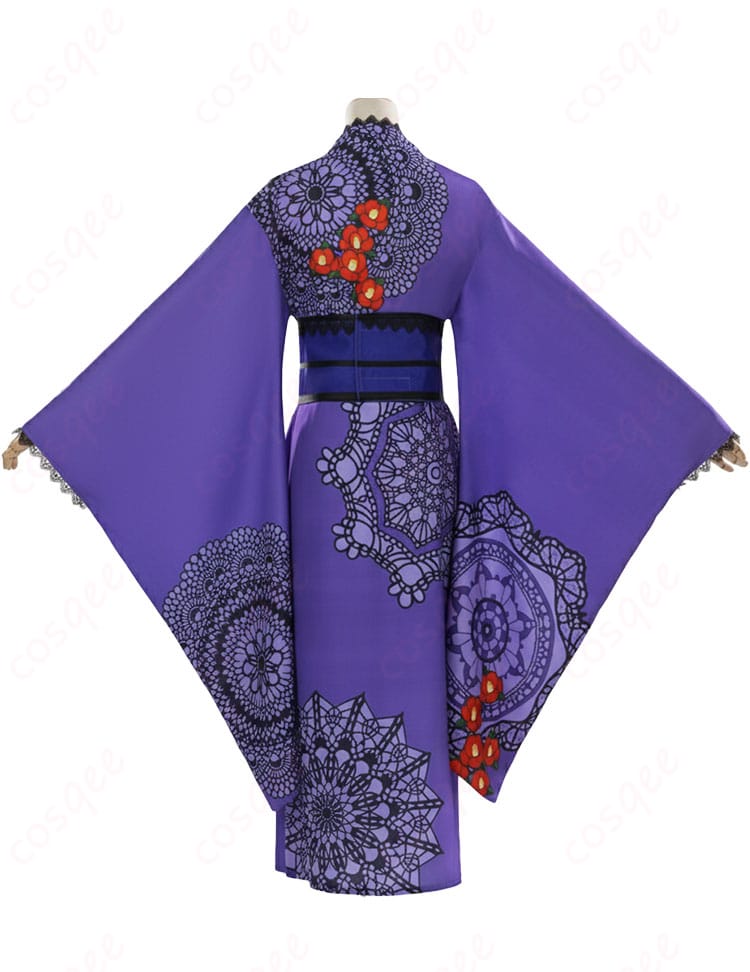 アイカツ！藤堂ユリカ 和の心・ダーク 浴衣コスプレ 背面全身画像