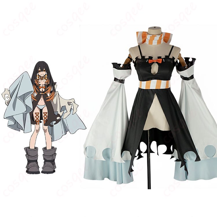 ガチアクタ アモ・エンプールのコスプレ衣装一式。キャラクターの雰囲気と和風ディテールを高再現したイメージカット。