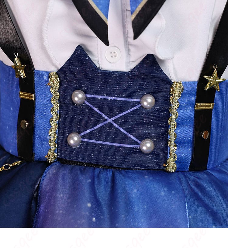 南ことり コスプレ衣装のコルセットベルト・腰封部分。装飾とウエストラインの見え方