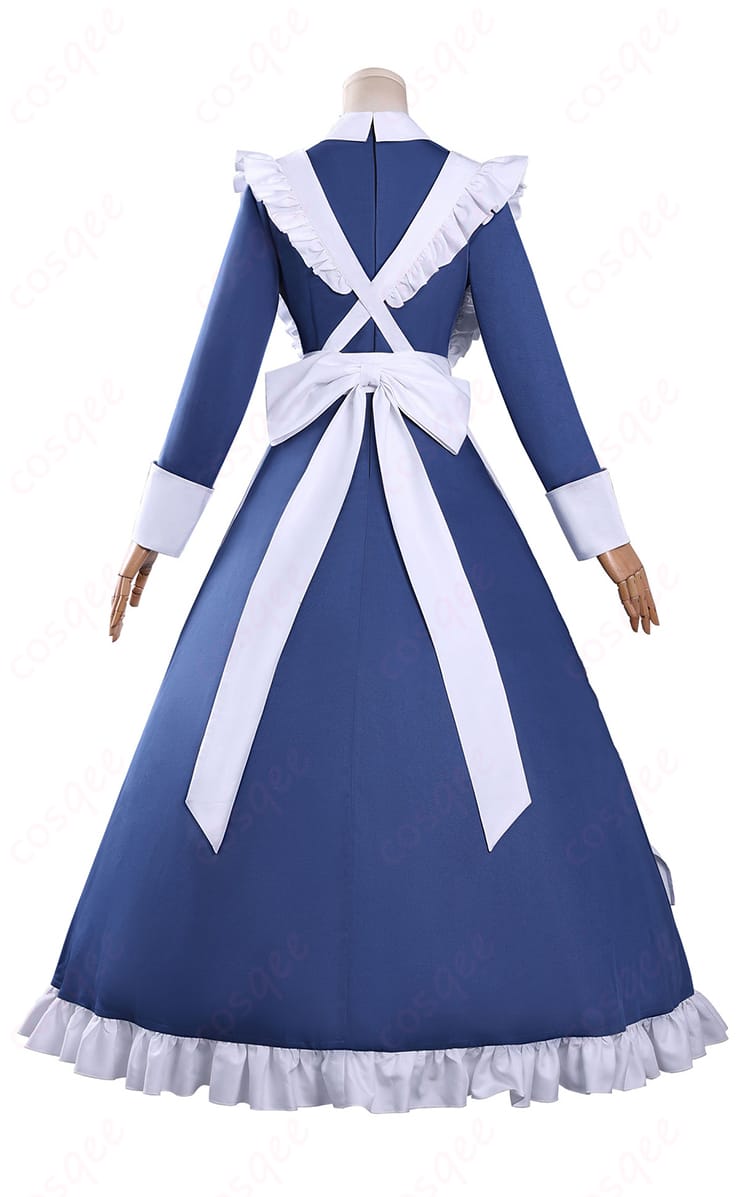 機械じかけのマリー マリー メイド服の背面デザイン。大きな蝶結びと背面ジッパー位置を確認可能。