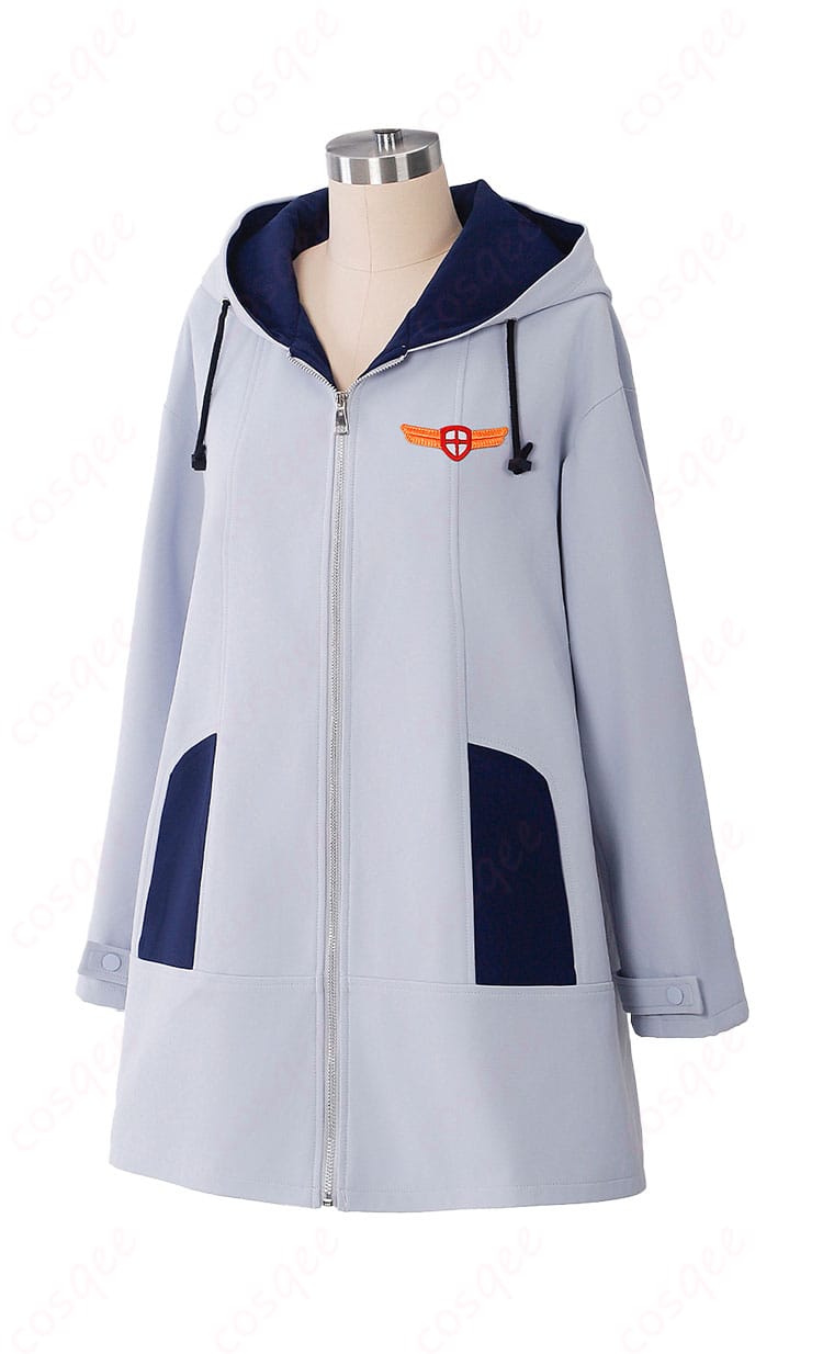 木之本桜 ウィンドブレーカー左側面の配色バランスと袖口の仕立てが分かる写真