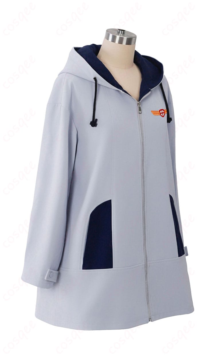 木之本桜 ウィンドブレーカー右側面のラインとファスナー周りのディテール確認用画像