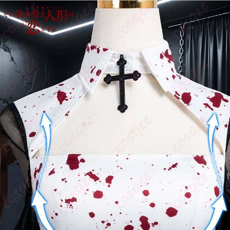 その着せ替え人形は恋をする 喜多川海夢 Rose修道服コスプレ 清楚ゴシックを快適に再現 - 3枚目の画像