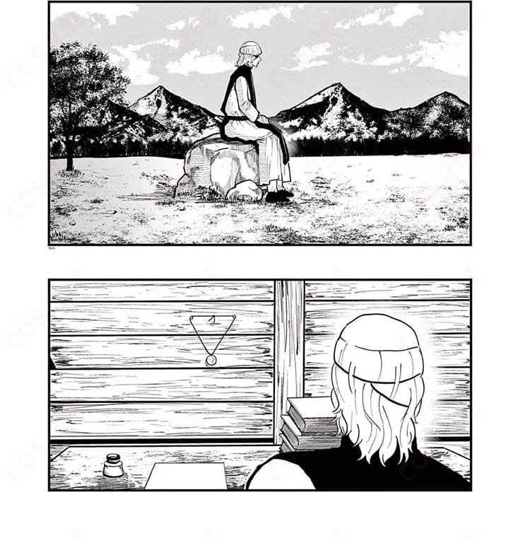 チ。-地球の運動について- 修道士コスプレ 側面から見たローブのラインと通気性生地の質感