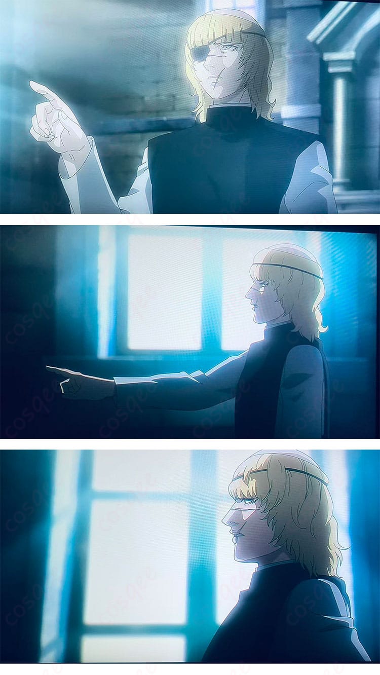 チ。-地球の運動について- 修道士コスプレ 上半身ディテールとフードの質感が分かる着用イメージ