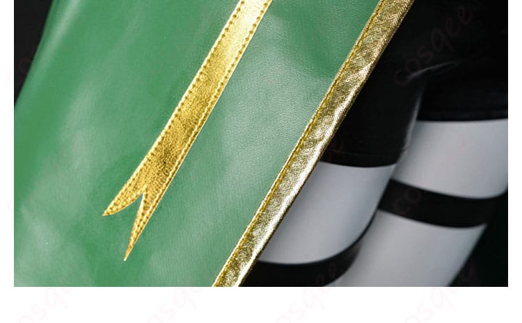 シノン GGOコスプレ 外套の裾装飾ディテール。縁取りとカッティングの再現度を強調