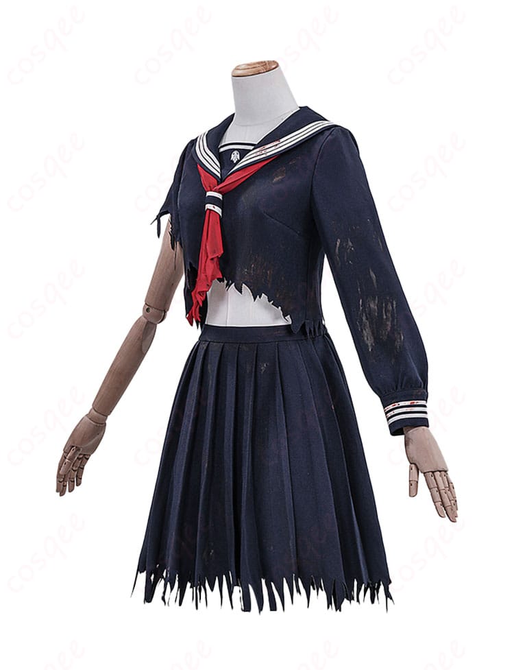 サイレントヒルf 深水雛子 制服コスプレの側面。プリーツの広がりとライン確認に最適な画像