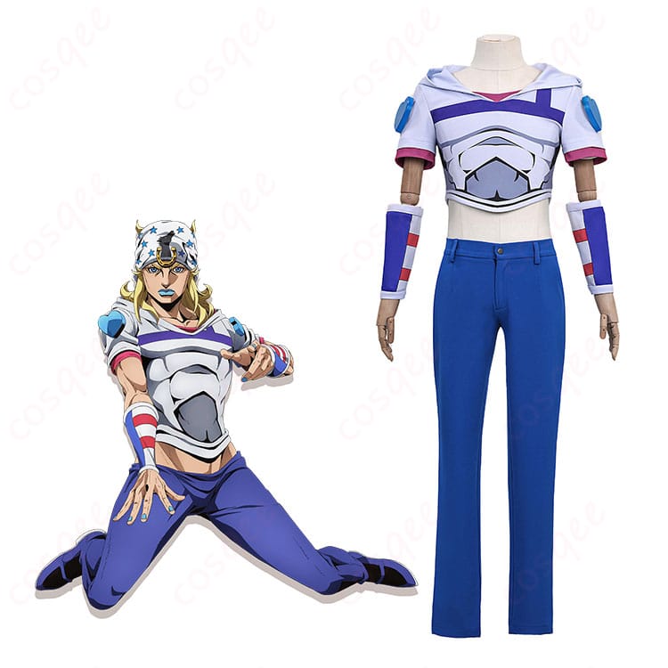 ジョジョ7部 ジョニィ・ジョースターのコスプレ衣装とキャラ参考画像｜COSQEEフルセットの全体イメージ