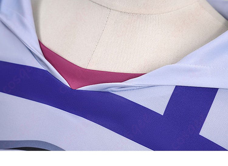 ジョニィ・ジョースター 首元装飾のクローズアップ｜襟まわりの加工ディテール