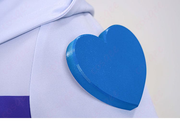 ジョニィ・ジョースター 肩の青いハート装飾アップ｜特徴モチーフの立体感と配置