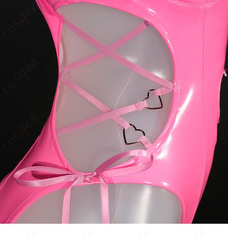 側面ピンク系の腰紐ディテール｜長さと結び位置の再現