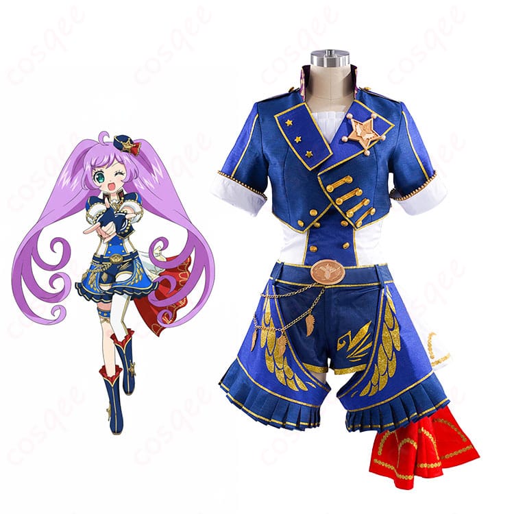 プリパラ 真中らぁら プリパラポリス ゴーゴーコーデの衣装とキャラ参考の比較画像。配色と装飾の一致度が分かる高再現ショット。