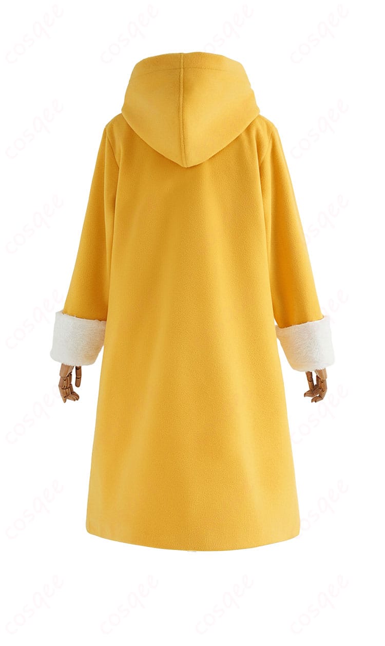 COSQEE 銀魂 神楽 幼少期コスプレ衣装の背面シルエット（動きやすい丈感）