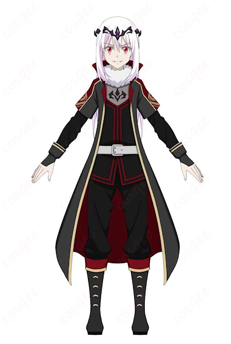 転生したらスライムだった件 魔王と竜の建国譚 エミルス 黒白ノ覇王の公式風イメージカット｜黒白コントラストと威厳あるデザインが分かる全身