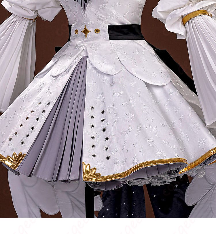 ウエスト装飾部分のクローズアップ。繊細な意匠と質感表現で高級感を強調したディテール写真。