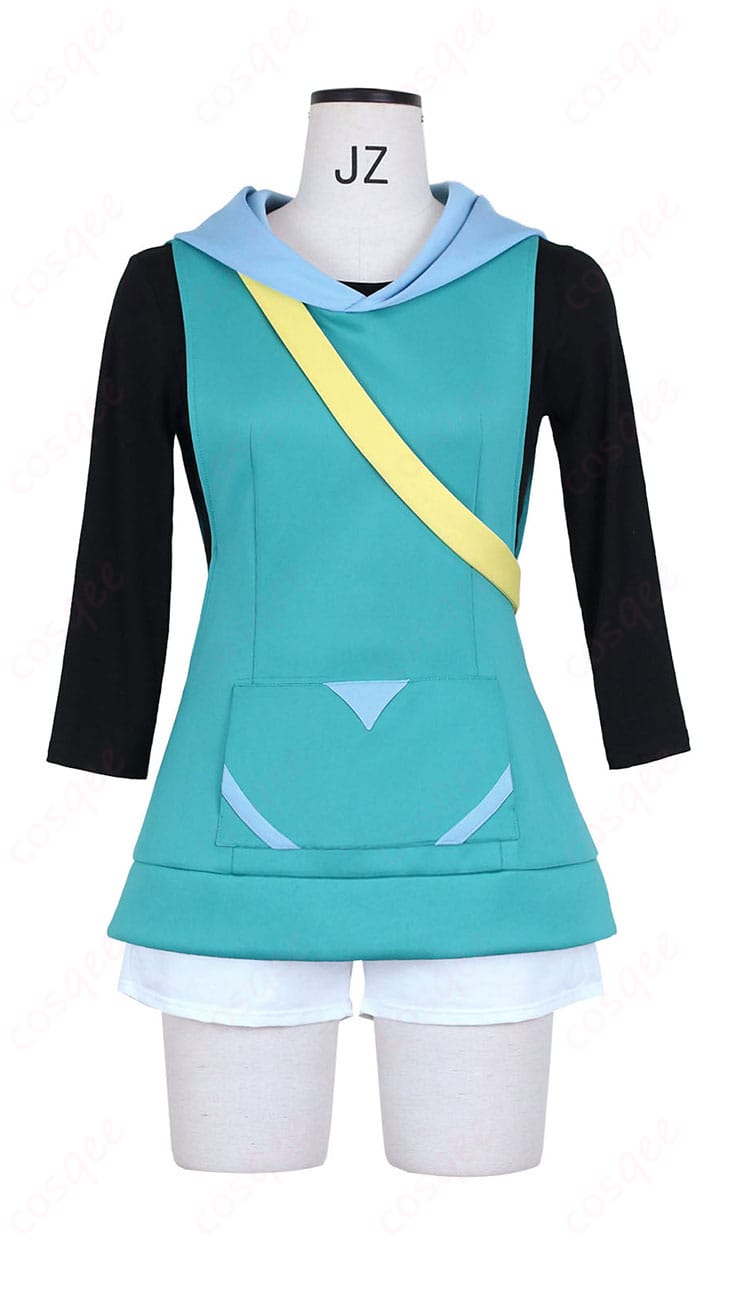 リコ メガボルテージVer コスプレ衣装 正面全体｜パーカーと白ショートパンツのバランスが分かるカット