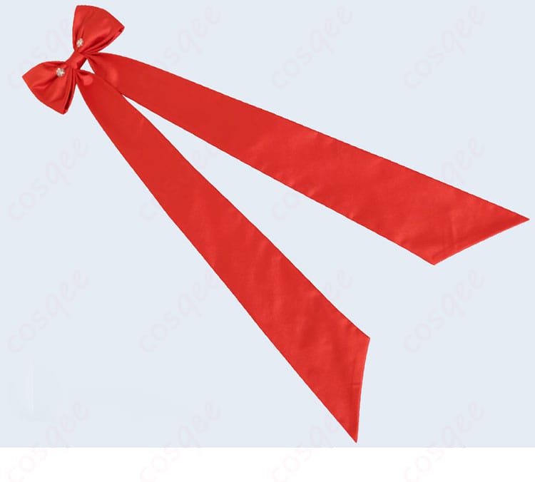 赤リボンアクセサリーのディテール。高精度な造形で小物まで完成度が高い。