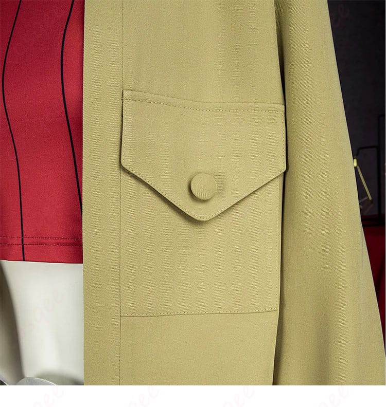 タウニー コート ポケット部分の近接。実用性と見映えを両立したポケット設計。