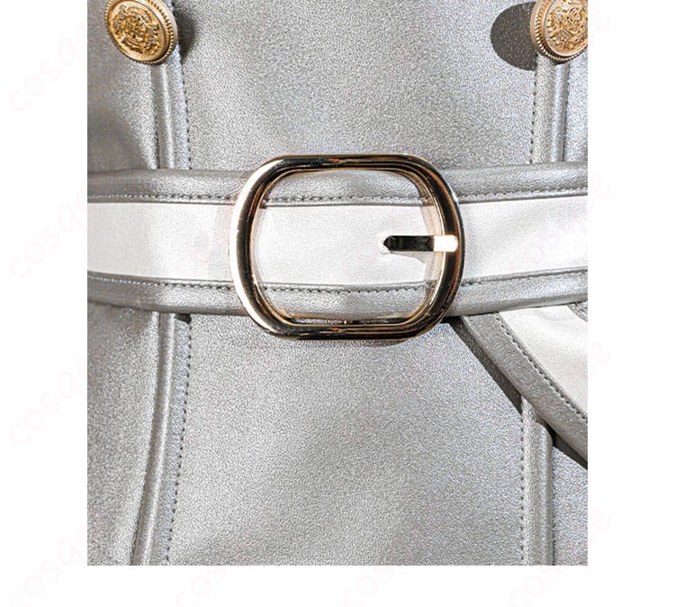 アスナ 星王妃コスプレ 腰部装飾ディテール。コルセットベルトとゴールド調装飾が華やかさを演出