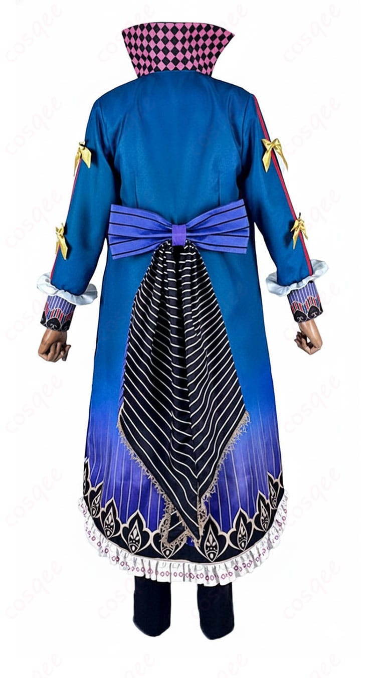 悪魔執事と黒い猫 ナック・シュタイン コスプレ衣装の背面デザイン。後ろ姿まで整ったラインと装飾配置を再現。