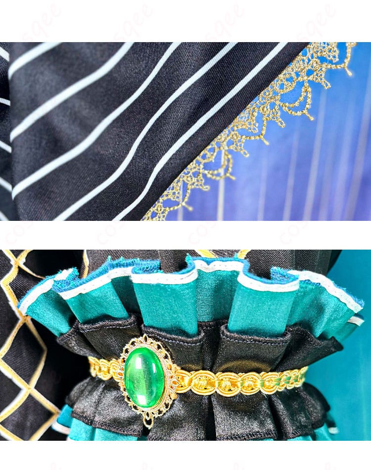 悪魔執事と黒い猫 ナック・シュタイン衣装の裾・脚部ディテール。質感と立体感、動きに映える設計を確認できる画像。