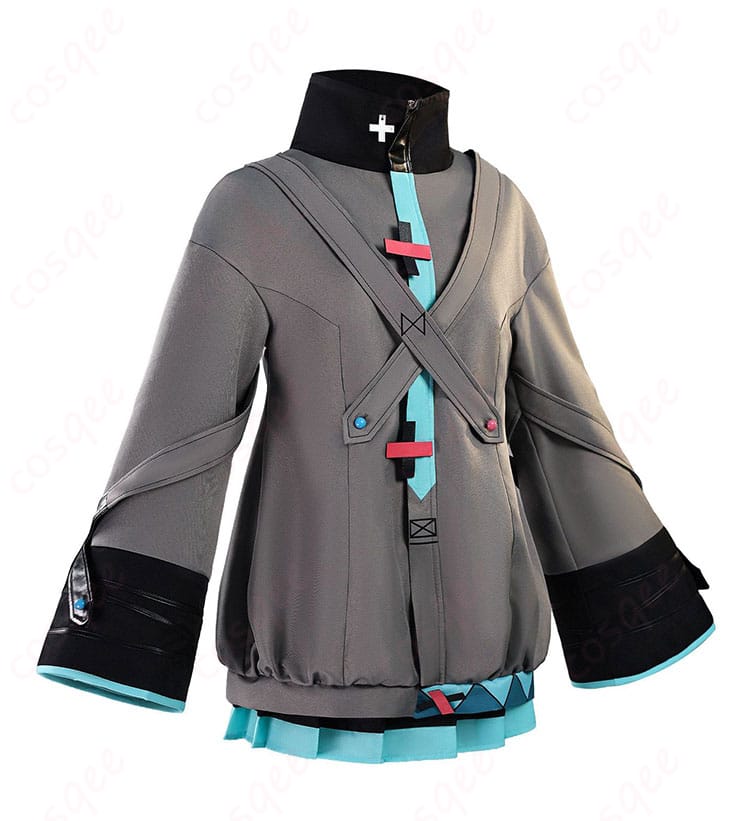 初音ミク コスプレ衣装 側面|劇場版『歌を届けたい』デザインのラインと袖の形状を確認