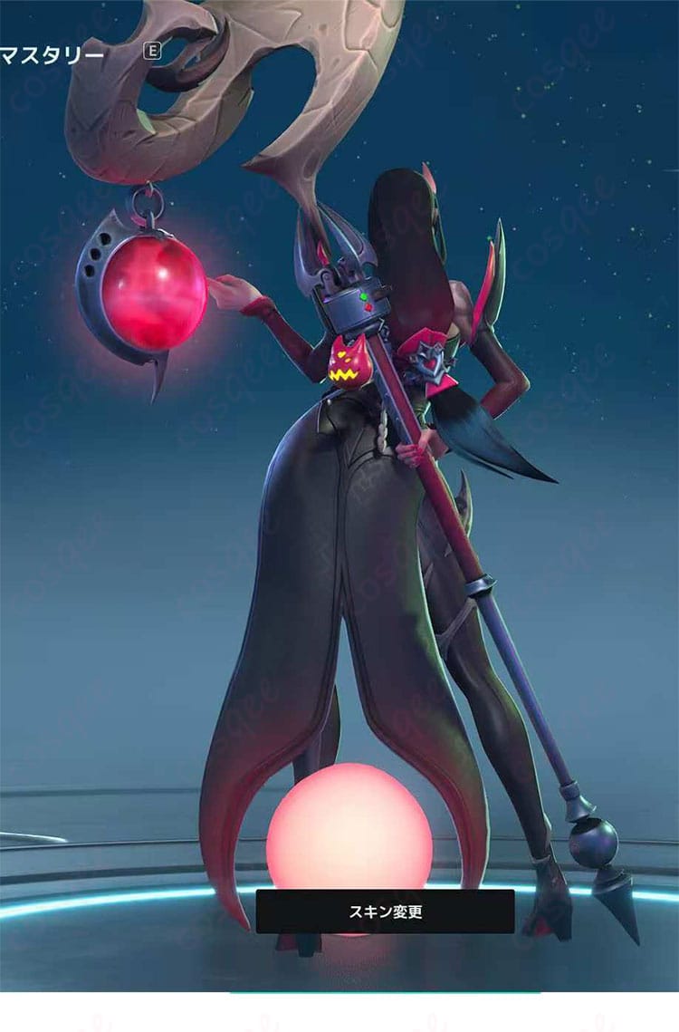 SUPERVIVE エヴァ 背面画像。ダークで妖艶な雰囲気と背面のライン設計を捉えたカット