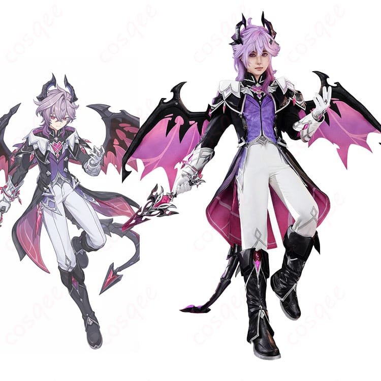 原神のドゥリン（悪龍）人間の姿コスプレ衣装とキャラクター比較イメージ｜全体デザインの再現度を確認