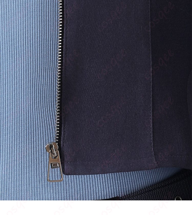 警官制服ジャケット前面ジッパーの装飾ディテール｜ジュディ・ホップス コスプレの機能的意匠