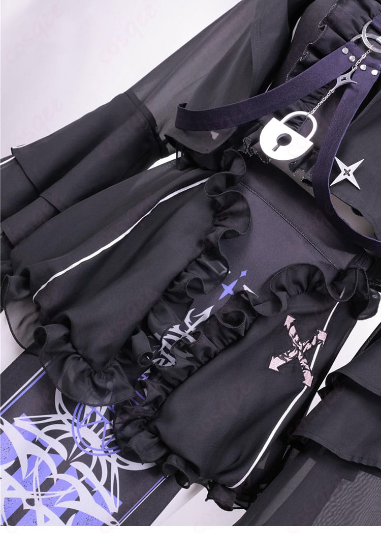 裾装飾のディテール。ラプラス・ダークネス新衣装のヘムライン意匠を拡大