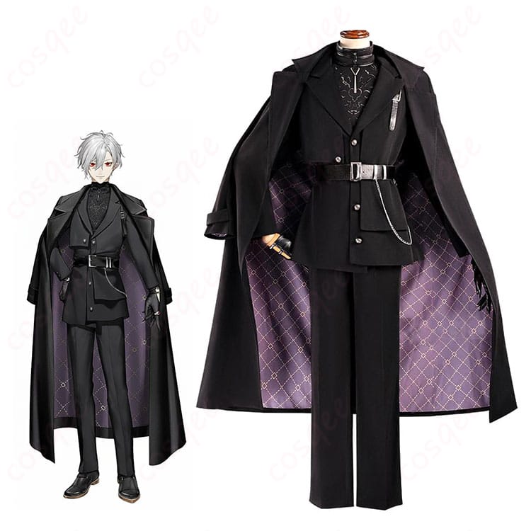 にじさんじ 葛葉 ヒットマン衣装とキャラクタービジュアルを並べた紹介画像