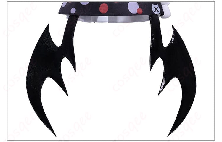 沢渡ココ コスプレ 背中装飾のアップ｜翼モチーフが映える構成