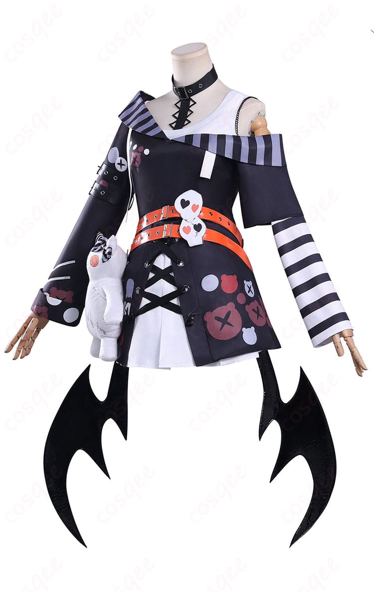 沢渡ココ コスプレ衣装の側面シルエット｜装飾とラインが分かる角度