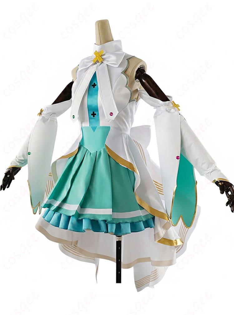 初音ミク 開かれた窓のセカイ 衣装の側面シルエット。自然なラインと立体感を示す写真